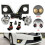 Car Front Fog Lamp Halogen Light Bumper Light Assembly LED Lamp Beads for   2014-2017 3