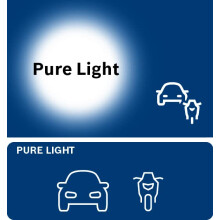 Bosch W16W (955) Pure Light Halogen Headlight Bulbs, 12 V 16 W, Original Quality - Socket Type W2,1x9,5d - Pack of 2 Replacement Car Light Bulbs