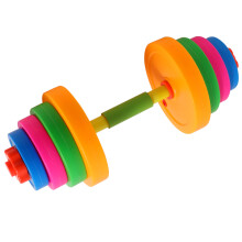 2Pcs Kids Gym Toy Plastic Dumbbells Adjustable Weight