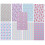 6Pièces Mini Trousses Gris Cuir Fermeture Pression Zip 1