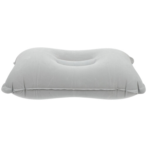2Pcs Inflatable Rest Pillow Grey PVC Portable Travel Camping Accessory