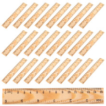 100Stk Holzlineale Für Kinder Schulzubehör Khaki Robust Und Präzise