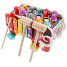 2Ensembles Jouets Éducatifs En Bois À Marteler Pour Enfants Assortis