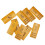 18Pièces Ensemble Cartes Divination Bois Orange Usage Domestique 1