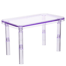 2Pcs Fun Purple Hamster Bed and Wear-Resistant Cage Platform