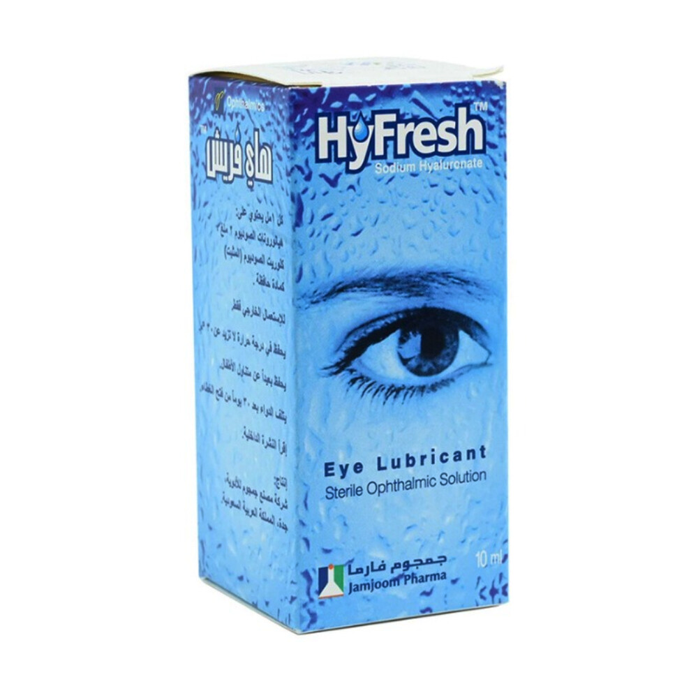 Hyfresh Eye Drops Soothing Lubrication for Dry and Irritated Eyes | Soothing Lubrication for Dry and Irritated Eyes - 10ml