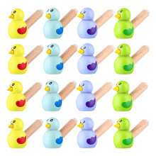 75Stk Kinder Holzflöten Vogel Form Farbenfroh Musikspielzeug
