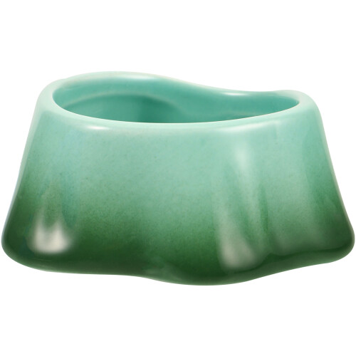 2Pcs Ceramic Hamster Food Bowl Assorted Color Stable Pet Feeder
