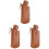 3Pcs Telescopic Lighter Holder Chocolate Compact Storage Cover 4