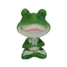 Planter Pot Indoor Outdoor Flower Pot Yoga Frog Planter Pot for Indoor Outdoor Plants Resin for Home A