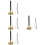 4Pcs Easy Use Handbell Chime Instrument for Temple Buddhist Supply 7