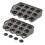 2 Pack  Muffin Cheesecake Pan with Removable Bottom, 12 Cavity Nonstick Cupcake Pan 1