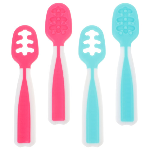 12Pièces Cuillères Entraînement Bébé Multicolores Pour Repas