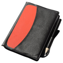 3Ensembles Kit Arbitre Portable PVC Métal Noir Cartes Jaunes