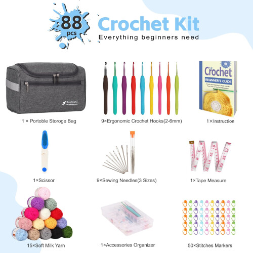 Reessy Crochet Kits for Beginners Adults 1