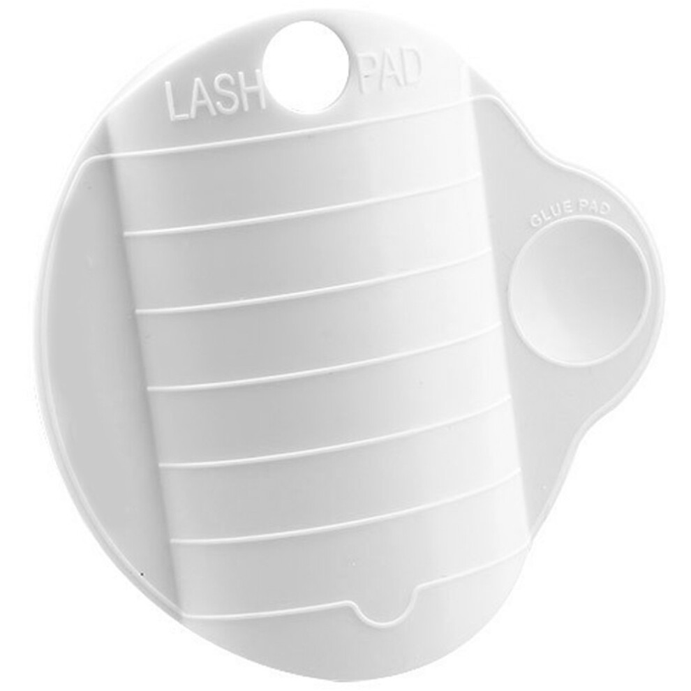 Inoomp White 2Pcs Lash Holder Tray Acrylic Eyelash Extension Tool For Storage