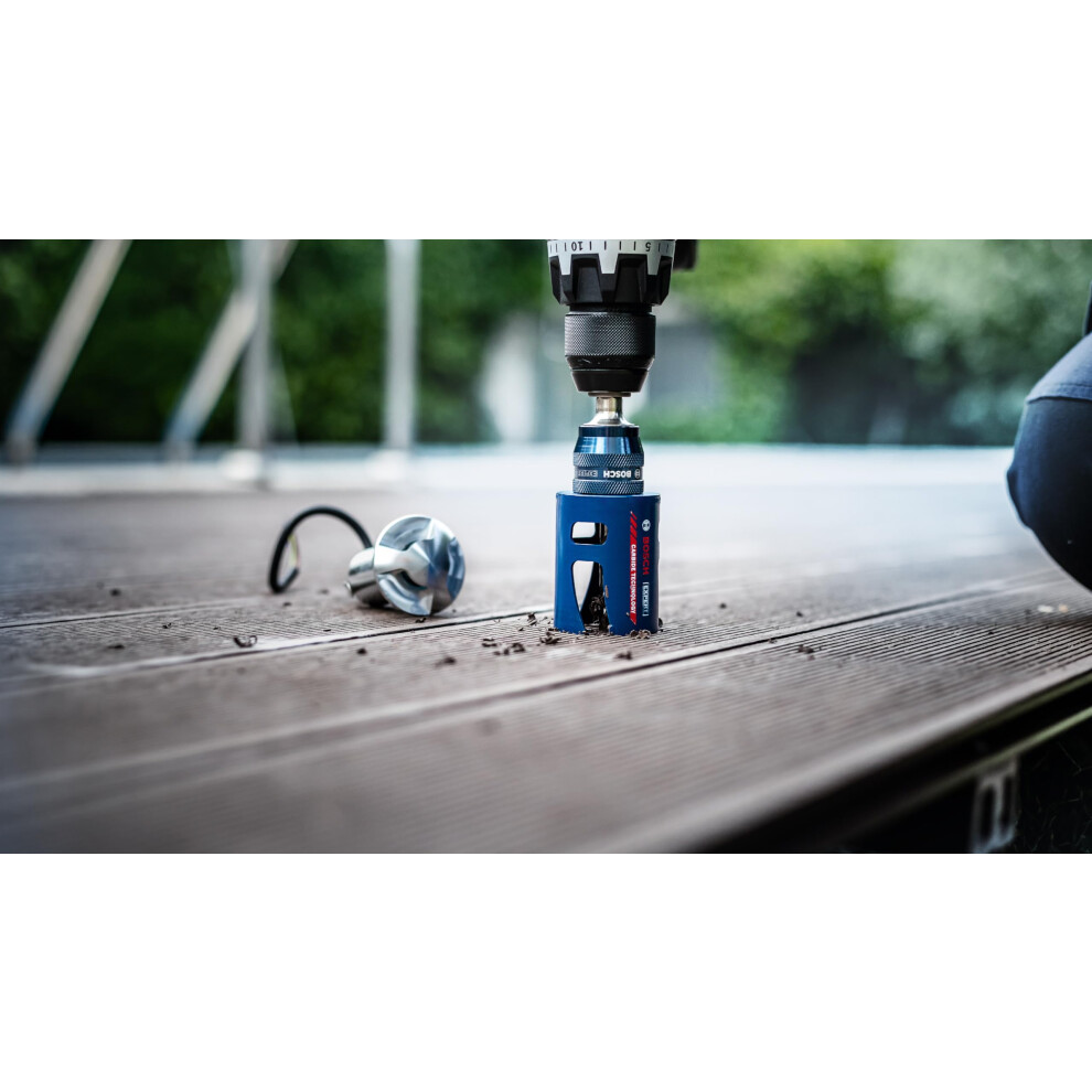 Bosch 1X Expert Construction Material Hole Saw (For Softwood, Chipboard, Ã 65 Mm, Professional Accessory Rotary Drill/Drivers) 4059952536149
