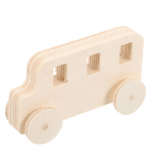 2Pièces Jouets Voitures En Bois À Peindre, Décor Beige Enfants