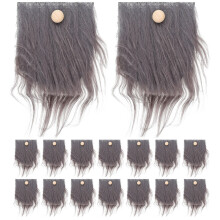 48Ensembles Accessoires DIY Barbes De Nain Perles Bois