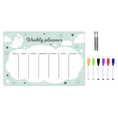 4Sets Multifunctioneel Acryl Memo Bord, Desktop Whiteboard Voor Thuis