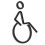 4St Zwart Acryl Invalidensymbool Voor Openbare Toiletten 1