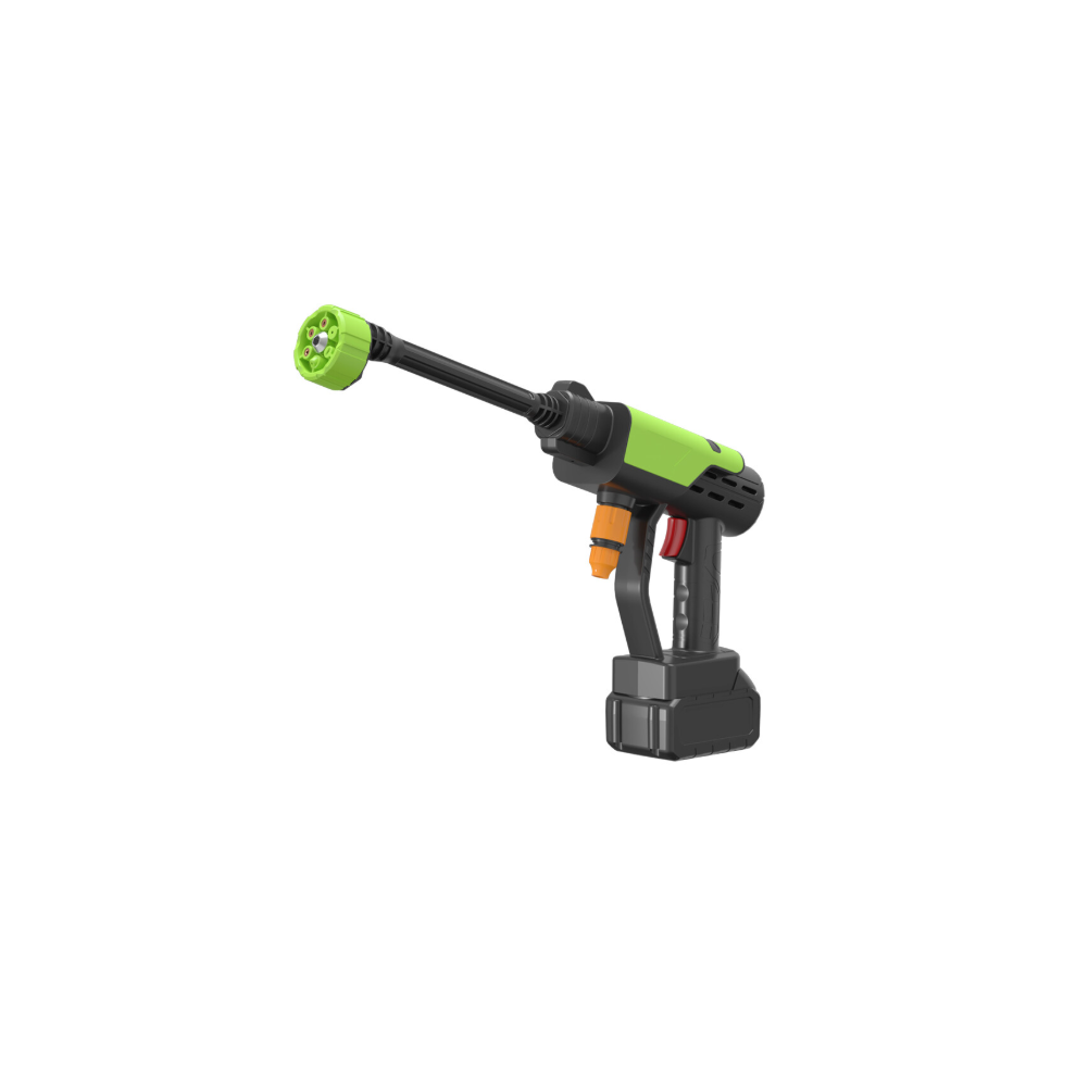 Rrikamo Store 4000W Electric Pressure Washer Power Jet Washer 3626Psi Car Cleaner Gun+2Battery