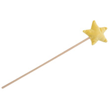 2Pcs Lightweight Cloth and Wood Star Fairy Wands for Birthday Party