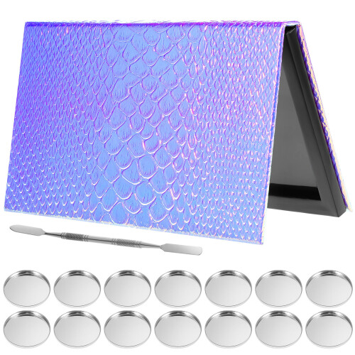 5Sets Empty Magnetic Eyeshadow Palette Steel Makeup Tray with