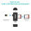 Vanja SD/Micro SD Card Reader, Type C Micro USB Adapter and USB Portab 7