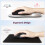 TeckNet TECKNET Mouse Mat with Memory Foam Rest -Non-slip Rubber base- Special 2