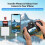 SD Card Reader for iPhone iPad, 2-in-1 Memory Card Reader Lightning to 5