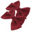 8Pcs Dark Red Bow Shoe Buckles Decorative Clips for Wedding and Party 1