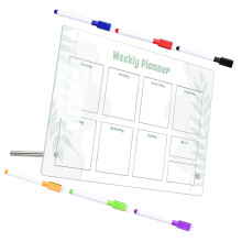 4Sets Kleurig Acryl Bord Herbruikbaar Huishoudelijk Schrijfbord