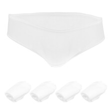 15Pcs Disposable Underwear Breathable Knitted Fabric White