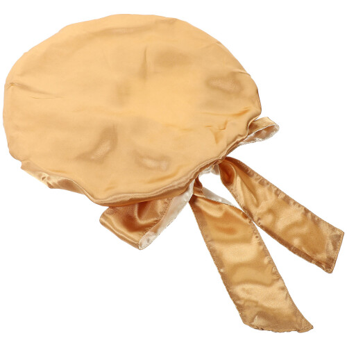 5Pièces Bonnet Satin Extensible Bouclés Femme