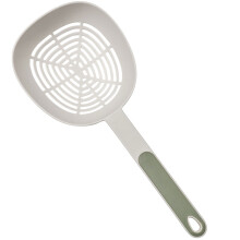 4Pcs Green Plastic Slotted Spoons for Home Kitchen Use