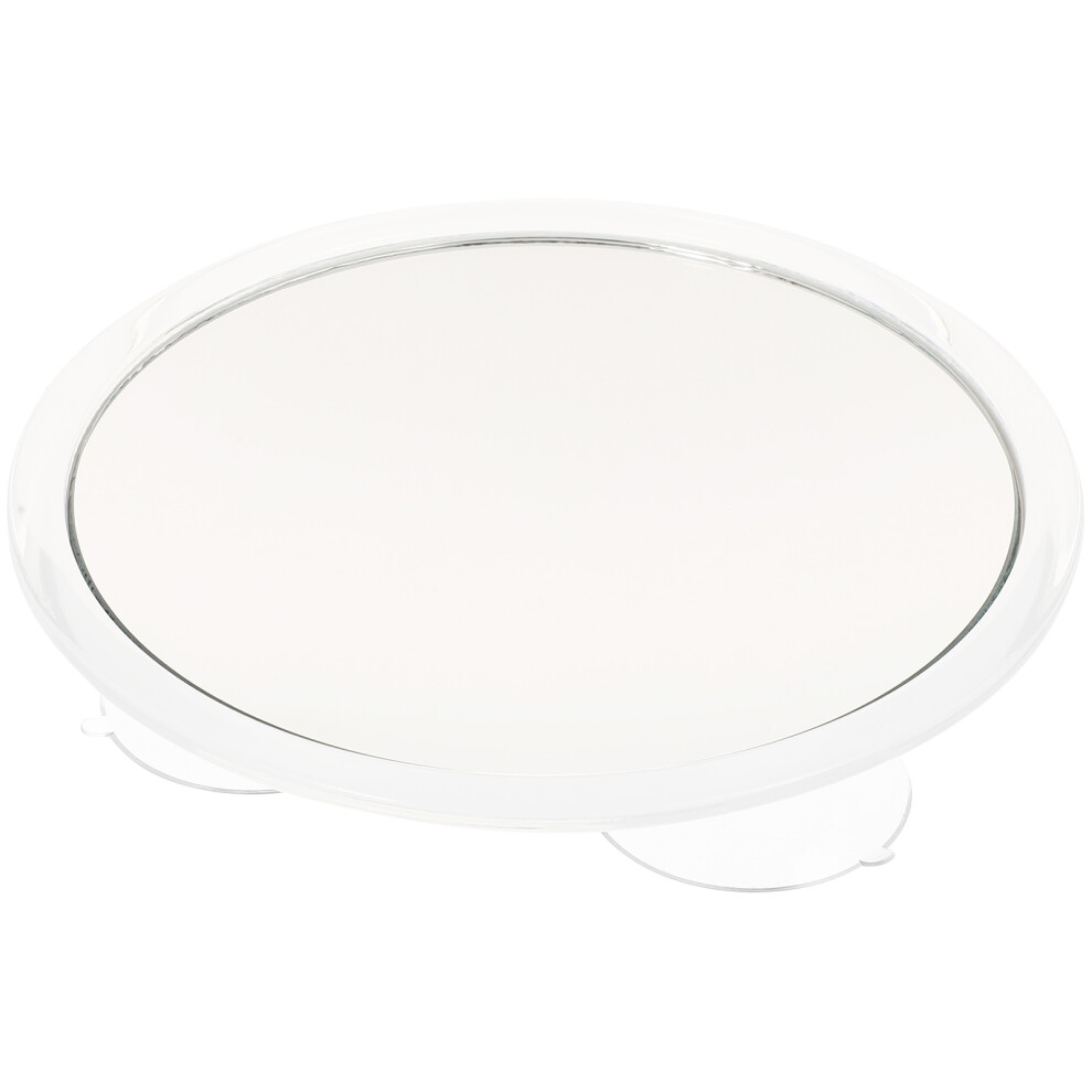 Inoomp White 4Pcs Compact Suction Cup Mirror For Travel And Bathroom Makeup