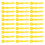 100Pcs Durable Yellow Wedges Plastic Teeth Treatment Tools 1