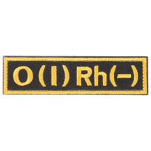2Pièces Patches Tactiques O Positif En Nylon Pour Uniforme