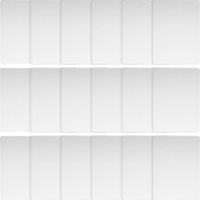 60Pcs White Paper Blank Blessing Folding Greeting for