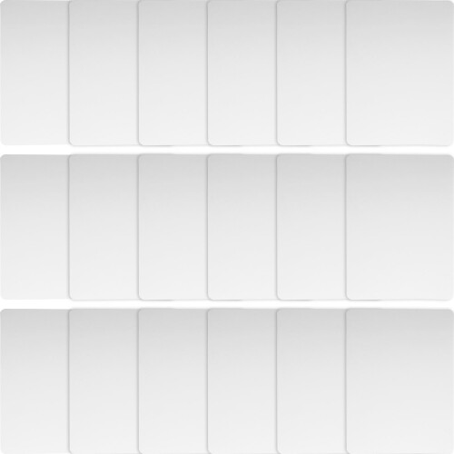 60Pcs White Paper Blank Blessing Folding Greeting for