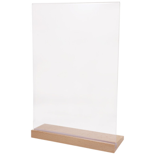 4Pcs Acrylic Price Tag Display Stand Stable Base Table Menu Holder