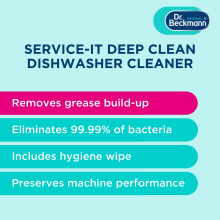 Dr Beckmann Serviceit Deep Clean Dishwasher Cleaner Hygienically clea