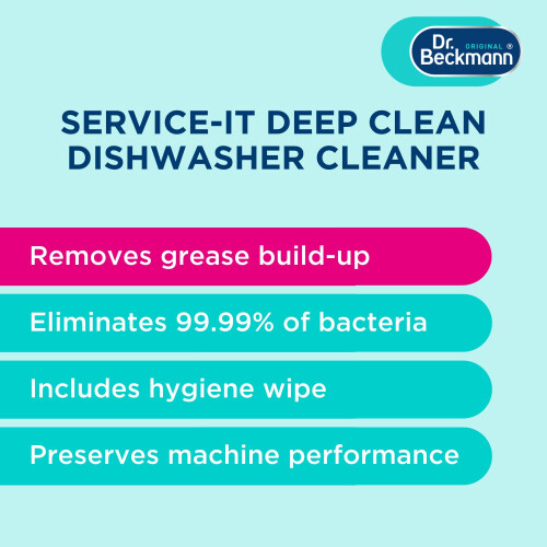 Dr Beckmann Serviceit Deep Clean Dishwasher Cleaner  Hygienically clea