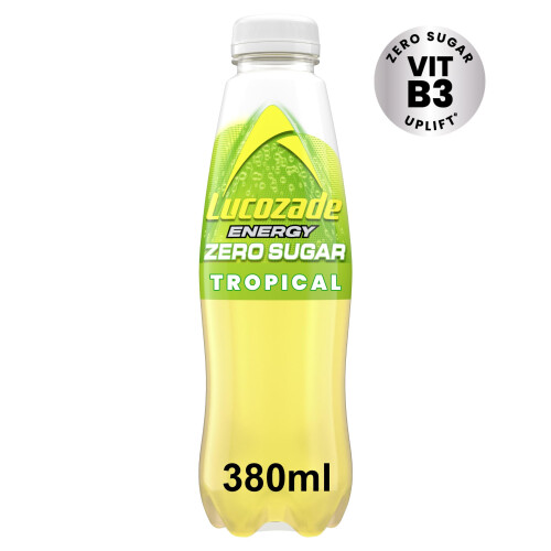Lucozade Lucozade Energy Zero Tropical 4x380ml 1