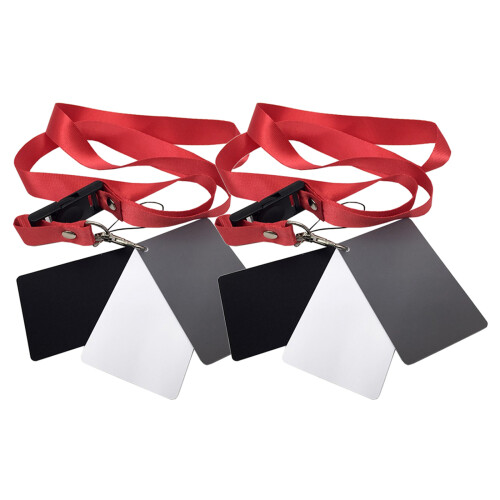 10Stk Multi Weißabgleich- Graukarten-Set Mit Verstellbarem Strap