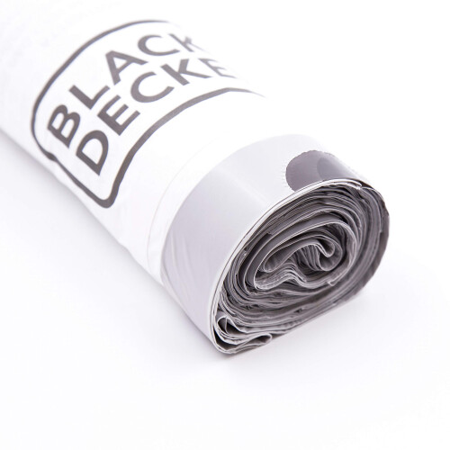 BLACK + DECKER BXBB00040E Drawstring, 40 Pack, White, 40L Bin Liner 1