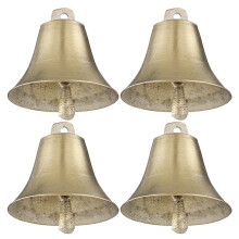 12Stk Vintage Metallglocken Für Weidevieh, Golden, Klarer Ton