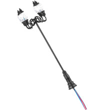 6St Decoratieve Mini Lamp Zwart Straatlantaarn Voor Mini Landschap