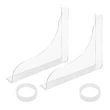 5Sets Easy-Install Acrylic Shower Splash Guards for Bathtub and Sink